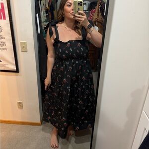 Hill house home floral Maxi Black Dress